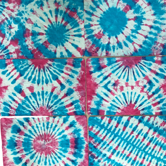 Pink/ Blue Tie Dye Shammies image 0