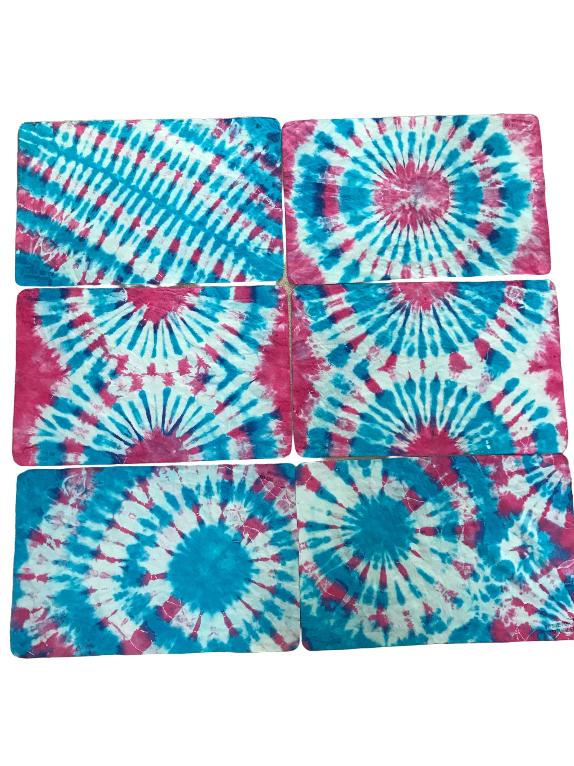 Pink/ Blue Tie Dye Shammies image 2