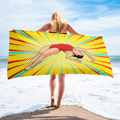 FEMALE TWISTING DIVER MICROFIBER TOWEL